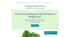 Desktop Screenshot of eatinghealthyfoods.org