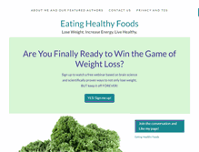 Tablet Screenshot of eatinghealthyfoods.org